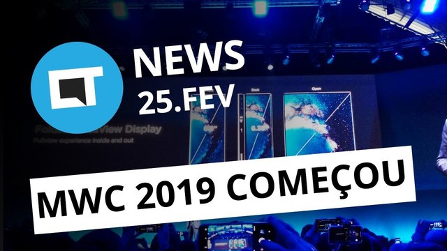 Huawei Mate X dobrável; LGV50 com duas telas; Kinect e HoloLens 2 e + [CT News]