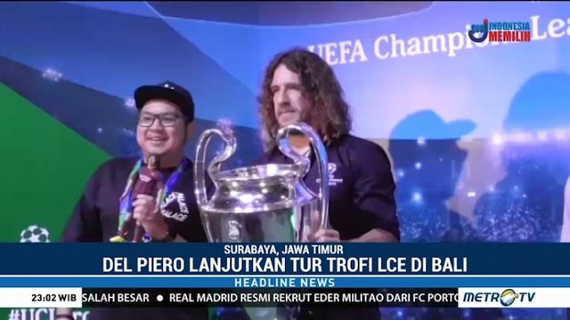 Puyol dan Trofi Liga Champions Sapa Kota Pahlawan