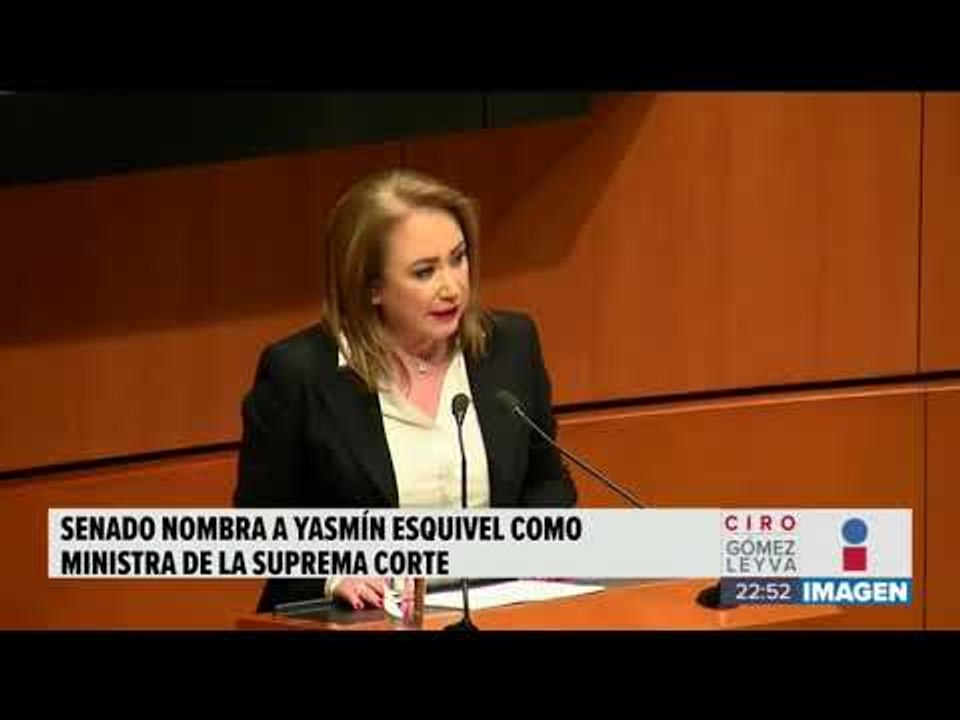 Yasmín Esquivel, nueva ministra de la SCJN | Noticias con Ciro Gómez Leyva