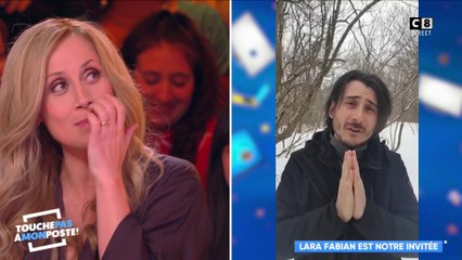 Lara Fabian très émue par la surprise de Cyril Hanouna