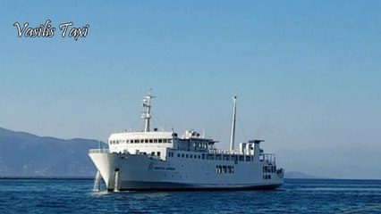 ferry boat Corfu express at the port of Corfu