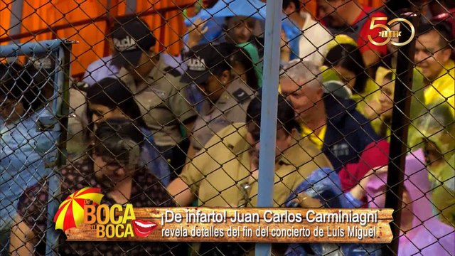 Juan Carlos Carminiagni revela detalles del fin de concierto de Luis Miguel
