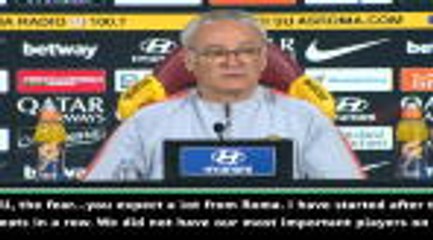 Ranieri calls for Roma to play without fear
