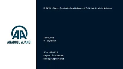 İsrail’in başkenti Tel Aviv'e roket atıldı