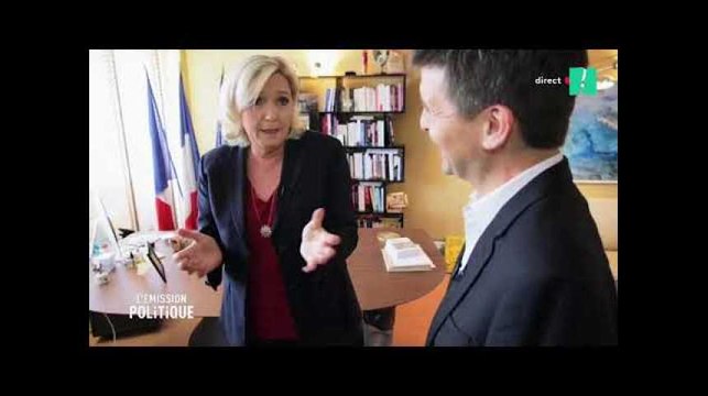 Marine Le Pen fait du Sarkozy dans L'Émission politique
