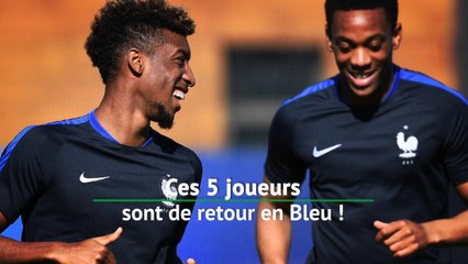 Bleus - Ces 5 joueurs sont de retour !