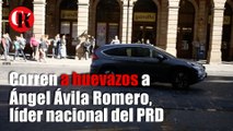 Corren a huevazos a Ángel Ávila Romero, dirigente del PRD