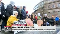 Swedish teenager and climate campaigner nominated for Nobel Peace Prize