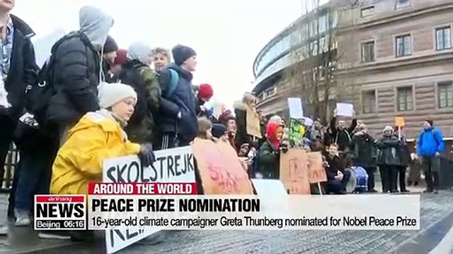 Swedish teenager and climate campaigner nominated for Nobel Peace Prize