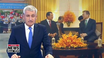 President Moon, Cambodian PM to add layer of cooperation to tighten bilateral relations