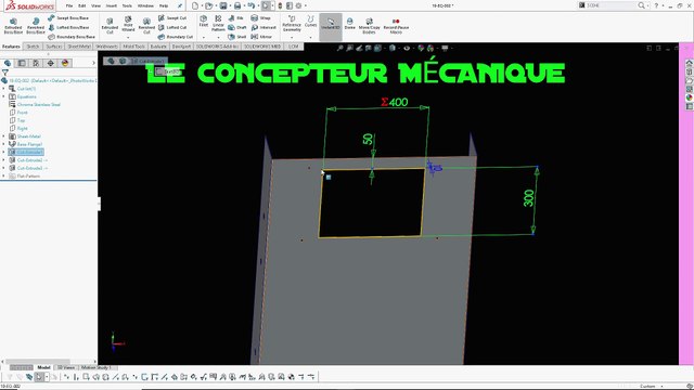 LCM - SOLIDWORKS FRANCAIS - LES ÉQUATIONS 2019 - PARTIE 1 (LES EQUATIONS DIRECTEMENT DANS LA COTATION)