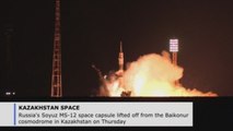 Russia's Soyuz MS-12 capsule lifts off for ISS from Kazakhstan