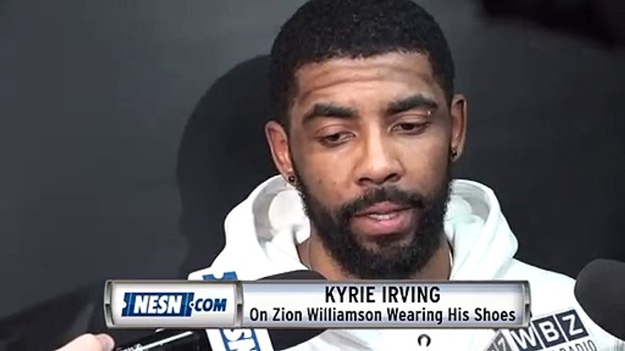 Kyrie Irving On Zion Williamson Wearing Nike Kyrie 4s