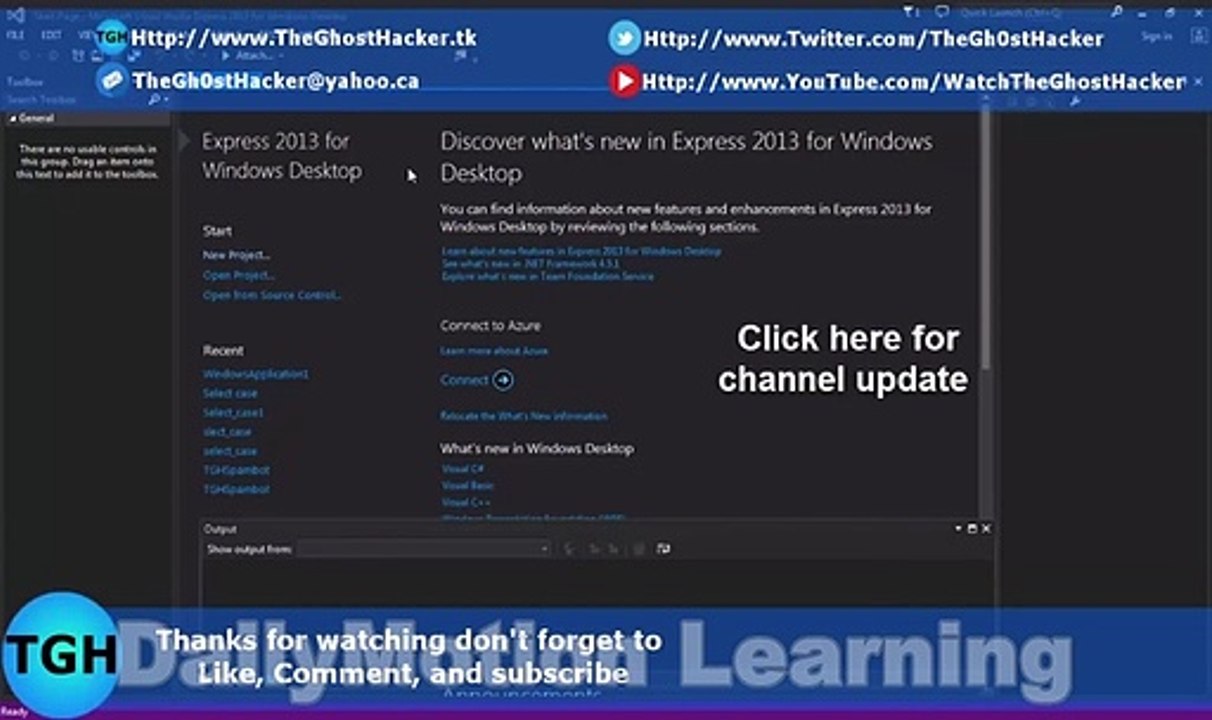 Visual studio 2013 tutorial for Beginners - - Select case