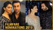 Ex- Lovers Deepika - Ranbir, Alia - Ranveer Nominated For Filmfare 2019