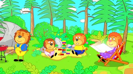 Lion de la Famille de dessin animé pour Enfants Air Uni