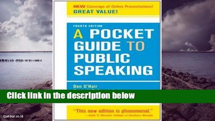 Review  A Pocket Guide to Public Speaking - Dan O Hair