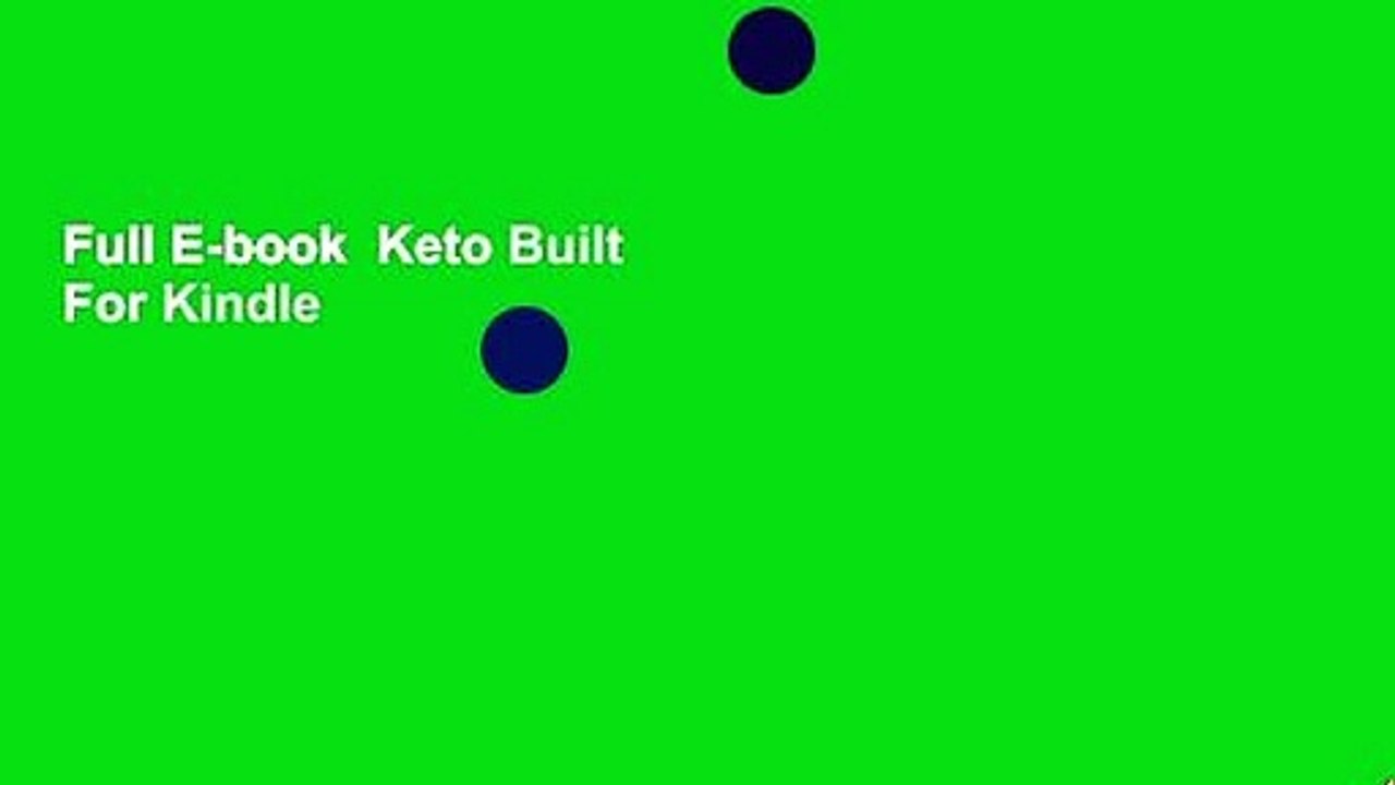 Full E-book  Keto Built  For Kindle