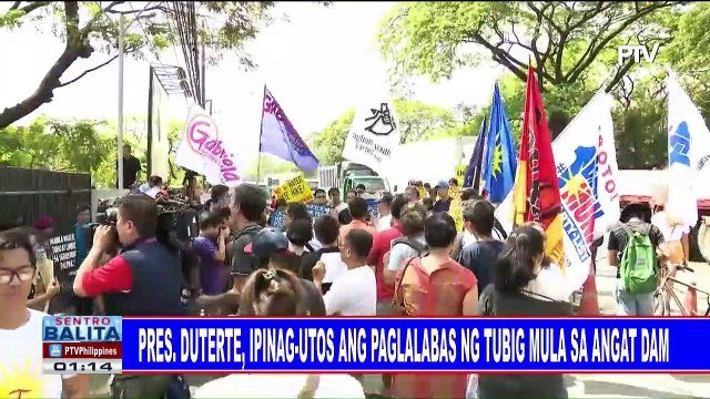 Pangulong Duterte, ipinag-utos ang paglalabas ng tubig mula sa Angat Dam