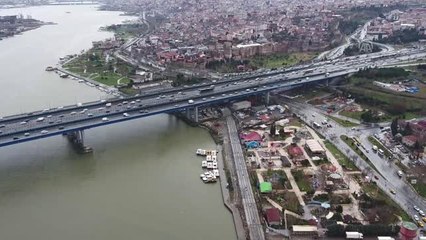 İstanbul'un Katenersiz Tramvay Hattı Havadan Görüntülendi