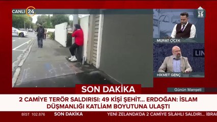 Yeni Zelanda'da 2 camiye silahlı saldırı