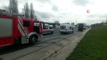 5 Hadımköy Avcılar İstikametinde Sıkışmalı Kaza Meydana Geldi.