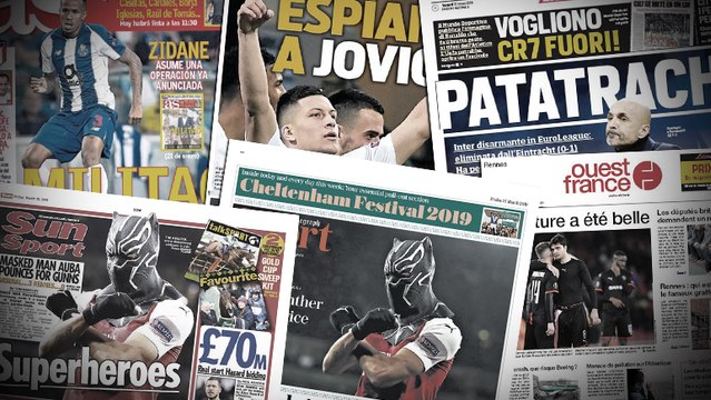 La célébration masquée d'Aubameyang amuse les Anglais, Luka Jovic espionné par le FC Barcelone