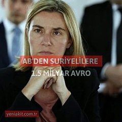 AB’den Suriyelilere 1.5 milyar avro