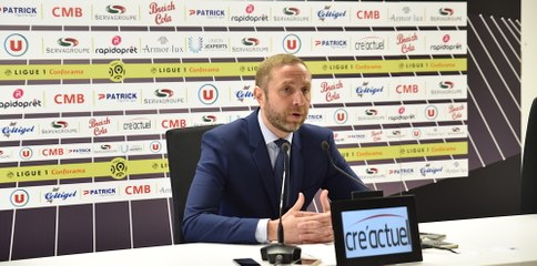 Retrouvez un extrait l'intervention du Président de l'En Avant, Bertrand Desplat, avant la rencontre entre Guingamp et Dijon.