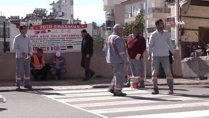 Okul Önüne 3 Boyutlu Yaya Geçidi.