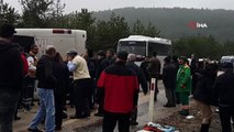 Bursa Keles Karayolunda Otobüs Kazası Meydana Geldi. Kazada Çok Sayıda Yaralı Olduğu Öğrenildi.