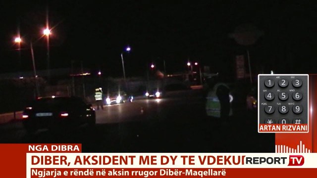 Report Tv - Dibër, po udhëtonin me motor, përplasen nga një makinë, vdesin burrë e grua