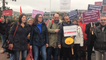 Manifestation de professeurs de Paul-Cornu contre la réforme du lycée professionnel