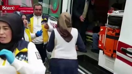 Cenazeye giden otobüs yan yattı: 35 yaralı