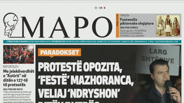 Ora Juaj - Shtypi ditës: Protesë opozita, Festë mazhoranca, Veliaj ndryshon ditën e verës