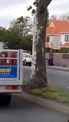 This appears to be the NewZealand Mosque shooter being arrested