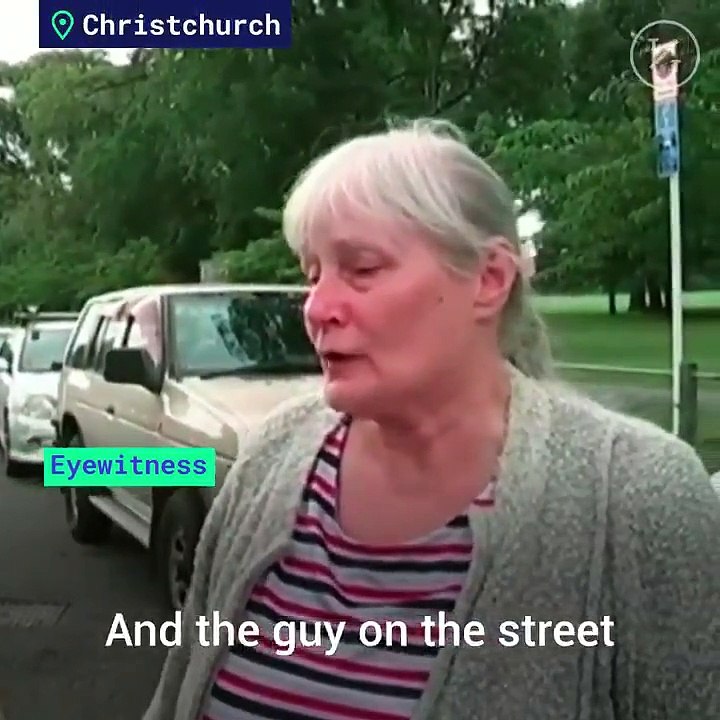 “I'm 66 and I never thought in my life I would live to see something like this. Not in New Zealand,” says eyewitness who helped an injured man call his wife.  #NewZealandShooting
