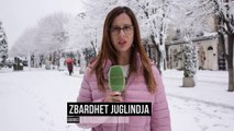 Dëborë pranë Tiranës. 