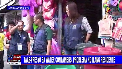 Taas-presyo sa water containers, problema ng ilang residente