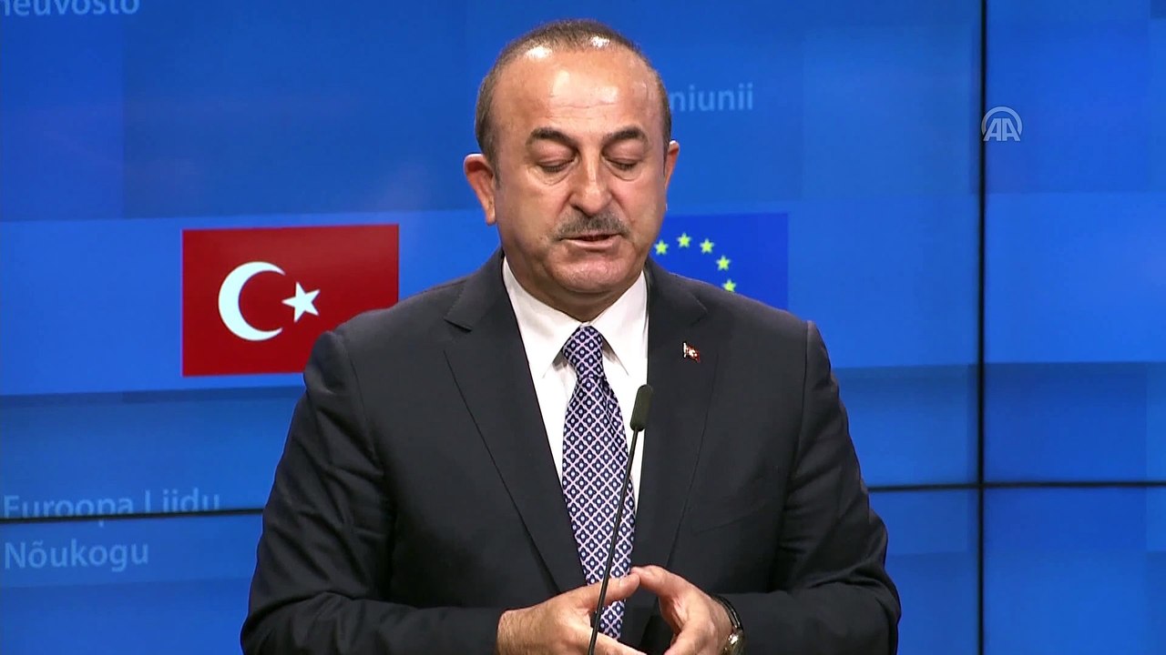 AB-Türkiye Ortaklık Konseyi Toplantısı sonrası ortak basın toplantısı - Çavuşoğlu (2) - BRÜKSEL