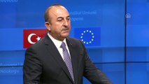 AB-Türkiye Ortaklık Konseyi Toplantısı sonrası ortak basın toplantısı - Çavuşoğlu (3) - BRÜKSEL