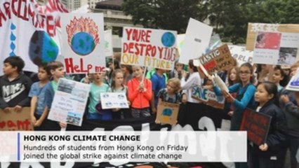 Hong Kong students join global strike against climate change