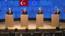 AB-Türkiye Ortaklık Konseyi Toplantısı sonrası ortak basın toplantısı - Çavuşoğlu (6) - BRÜKSEL