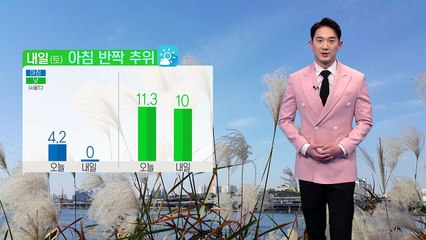 [날씨] 내일 아침 반짝 추위...동해안 많은 눈 / YTN