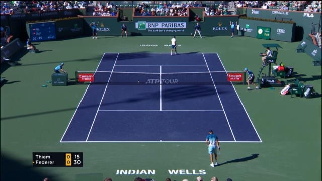 تنس:بطولة انديان ويلز: ثيم يهزم فيدرير 3-6 و6-3 و7-5 ويتوج باللقب