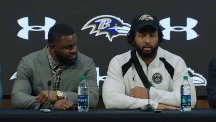 Ingram, Thomas address the media for the first time as Ravens