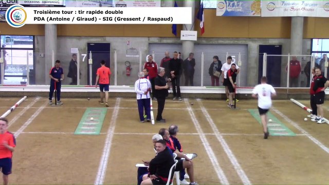 Troisième tour, tir rapide double, finale France Clubs 2019, N4, Pays de l'Arbresle contre Sigean, Saint-Maurice l'Exil 2019