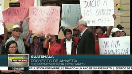 Guatemala: fracasa intento de aprobar Ley de Amnistía