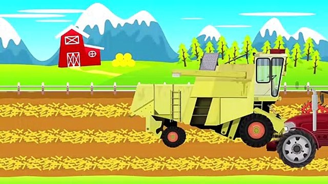 Tuning Tractor and Combine Harvester | Field work Farmer | Czerwony Traktorek - Praca na Farmie