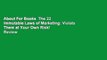 About For Books  The 22 Immutable Laws of Marketing: Violate Them at Your Own Risk!  Review